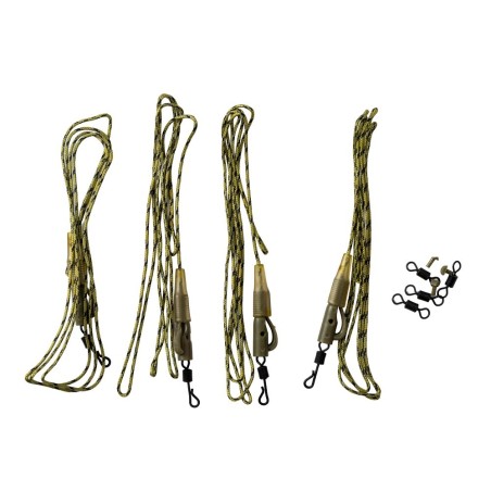 SET 4 MONTURI  PE LEADCORE CU VARTEJ INTERSCHIMBABIL