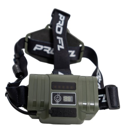 LANTERNA FRONTALA PROFL CU LUMINA ALBASTRA, 2 ACUMULATORI SI AFISAJ CONSUM BATERIE F110570