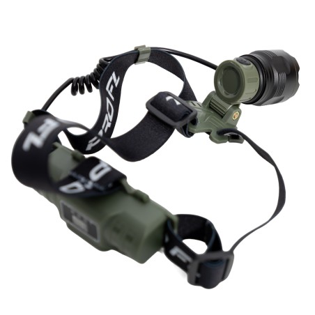 LANTERNA FRONTALA PROFL CU LUMINA ALBASTRA, 1 ACUMULATOR SI AFISAJ CONSUM BATERIE F10570