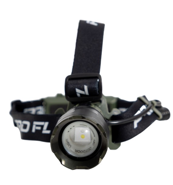 LANTERNA FRONTALA PROFL CU LUMINA ALBASTRA, 1 ACUMULATOR SI AFISAJ CONSUM BATERIE F10570