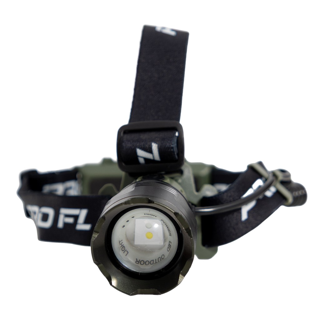 LANTERNA FRONTALA PROFL CU LUMINA ALBASTRA, 1 ACUMULATOR SI AFISAJ CONSUM BATERIE F10570