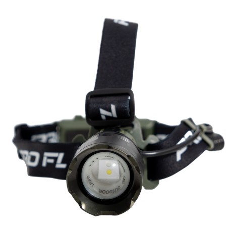 LANTERNA FRONTALA PROFL CU LUMINA ALBASTRA, 1 ACUMULATOR SI AFISAJ CONSUM BATERIE F10570