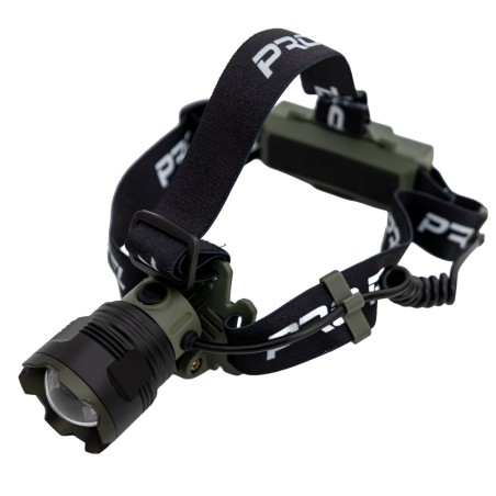 LANTERNA FRONTALA PROFL CU LUMINA ALBASTRA, 1 ACUMULATOR SI AFISAJ CONSUM BATERIE F10570