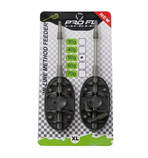 SET MOMITOARE PROFL INLINE METHOD FEEDER CU TIJA XL  2BUC