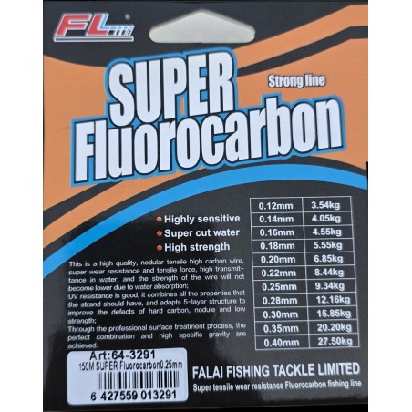 MONOFILAMENT SUPER FLUOROCARBON 100M