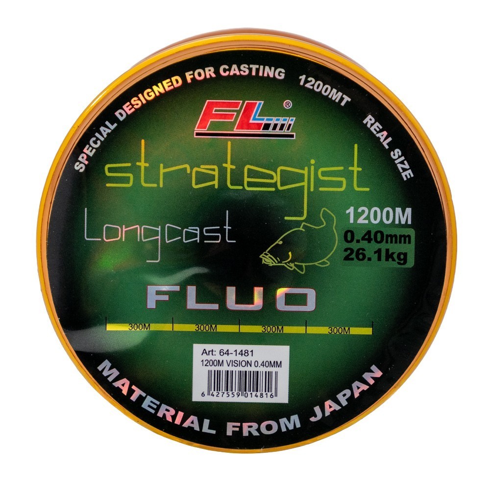 MONOFILAMENT STRATEGIST LONGCAST FLUO 1200M