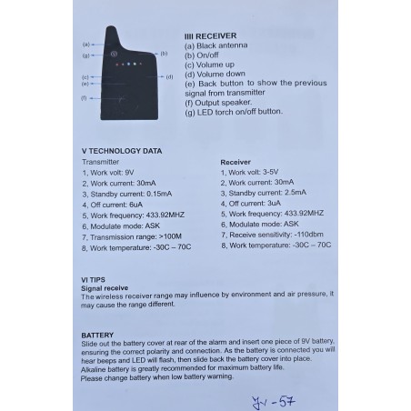 SET AVERTIZORI CU STATIE FL JY-57
