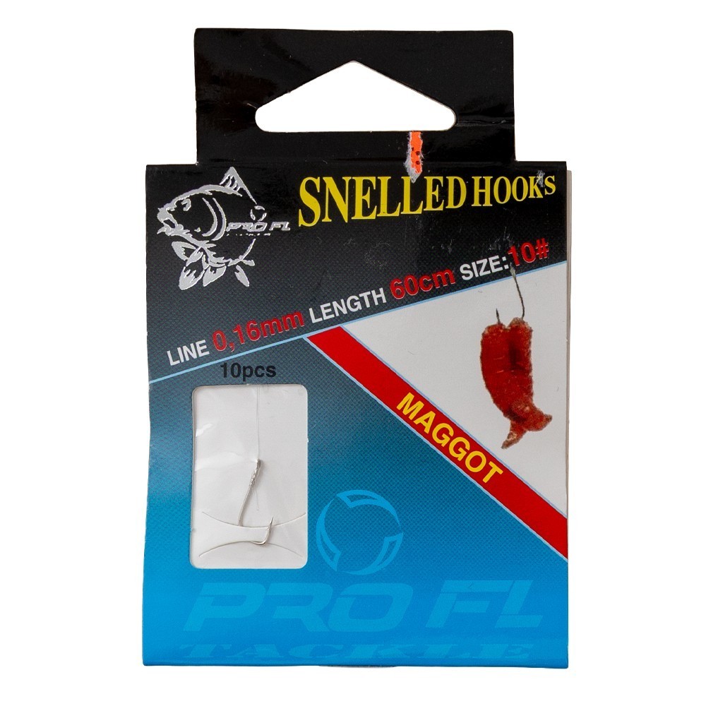 SET 10 CARLIGE LEGATE SNELL HOOKS PENTRU PESCUIT CU VIERME