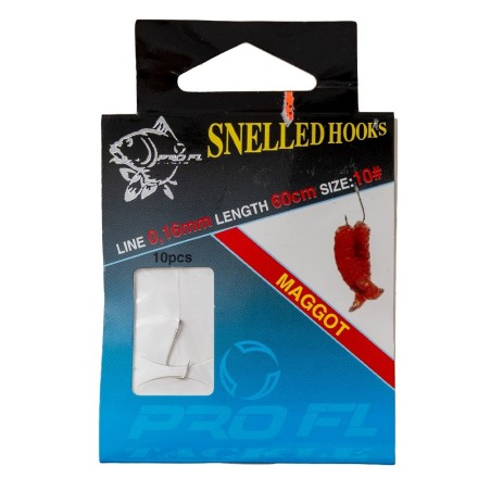 SET 10 CARLIGE LEGATE SNELL HOOKS PENTRU PESCUIT CU VIERME