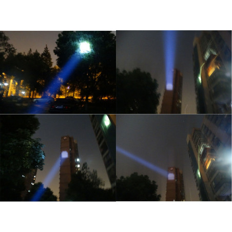 LANTERNA FRONTALA  CU LUMINA FLUORESCENTA ALBASTRA 