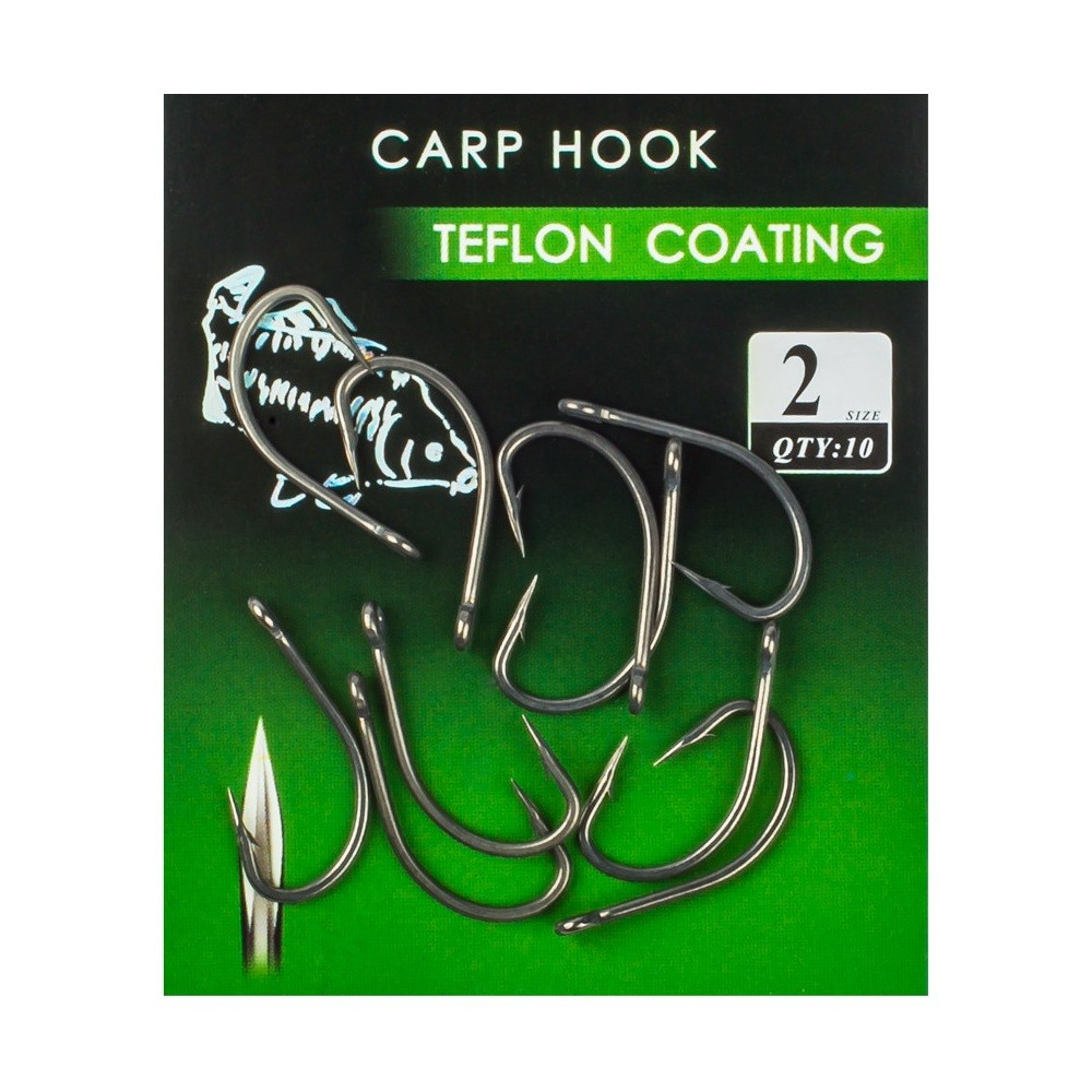 CARLIGE CARP HOOK TEFLON CARLIGE CARP HOOK TEFLON