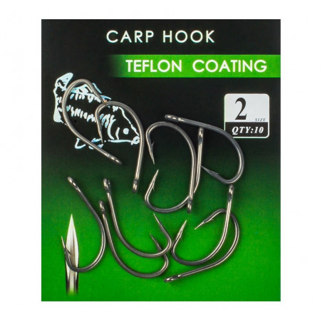 CARLIGE CARP HOOK TEFLON