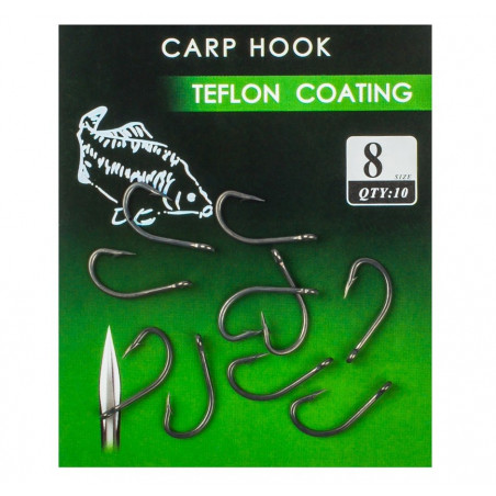 CARLIGE CARP HOOK TEFLON