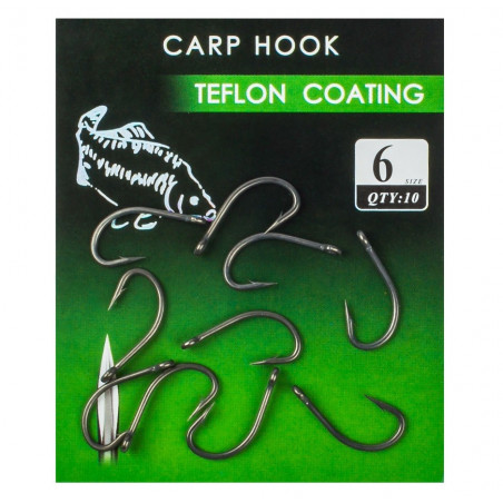 CARLIGE CARP HOOK TEFLON