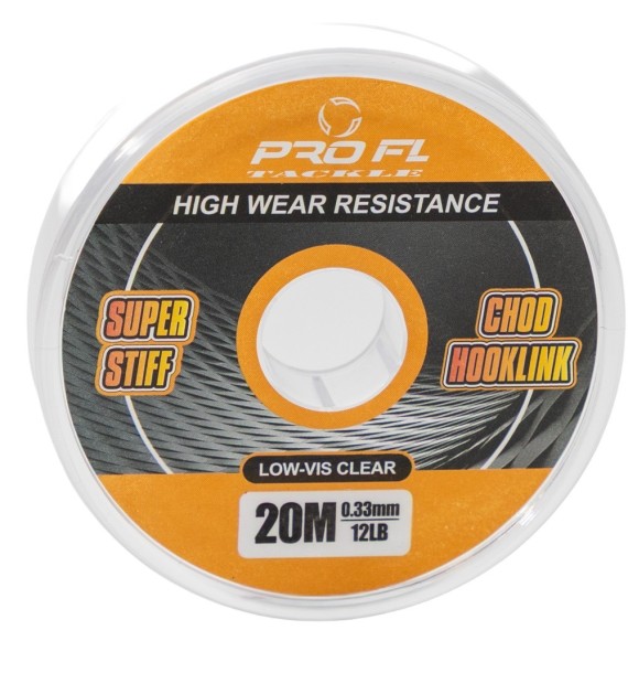 MONOFILAMENT SUPER STIFF CHOD HOOKLINK 20M