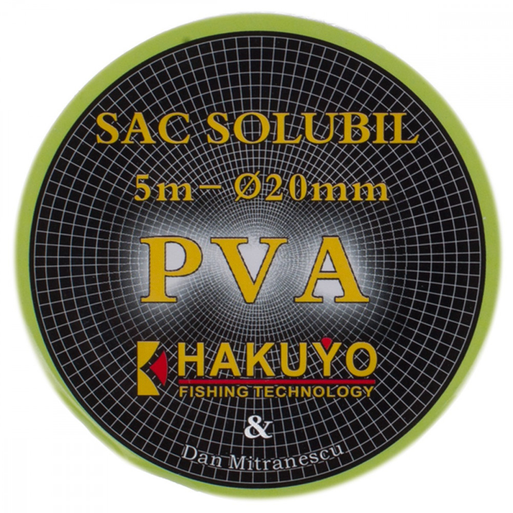SAC SOLUBIL PVA SOFT HAKUYO 20mm - PLASA PVA SAC SOLUBIL PVA SOFT HAKUYO 20mm - PLASA PVA