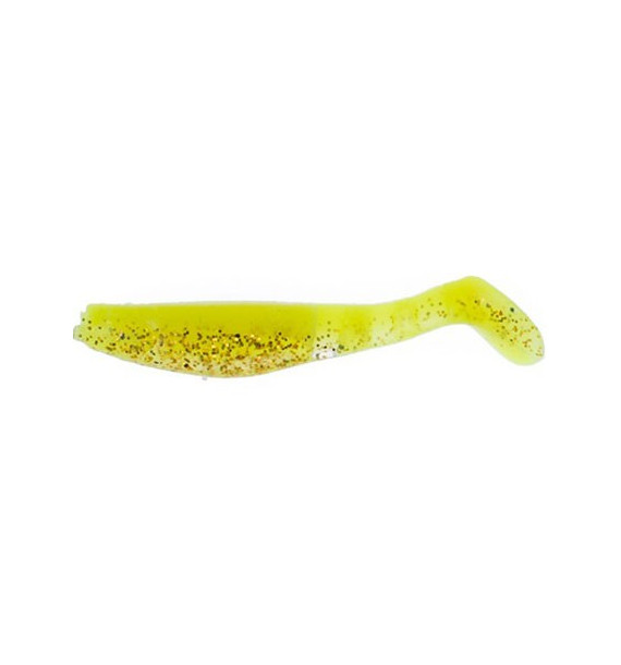 SHAD DM GALBEN  TRANSPARENT GLITER