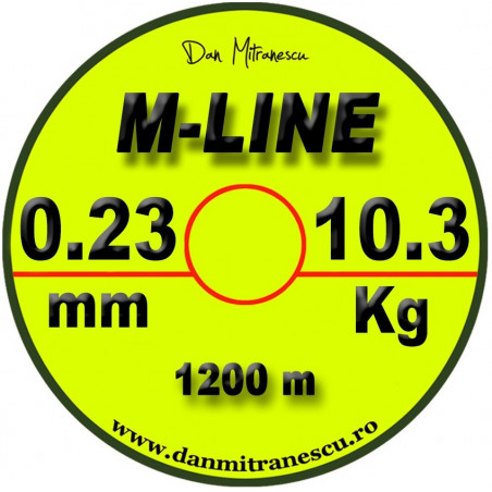 MONOFILAMENT M-LINE GALBEN FLUO MONOFILAMENT M-LINE GALBEN FLUO