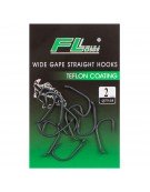 CARLIGE WIDE GAPE STRAIGHT HOOKS TEFLON