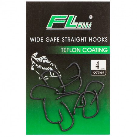 CARLIGE WIDE GAPE STRAIGHT HOOKS TEFLON