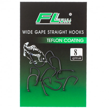 CARLIGE WIDE GAPE STRAIGHT HOOKS TEFLON