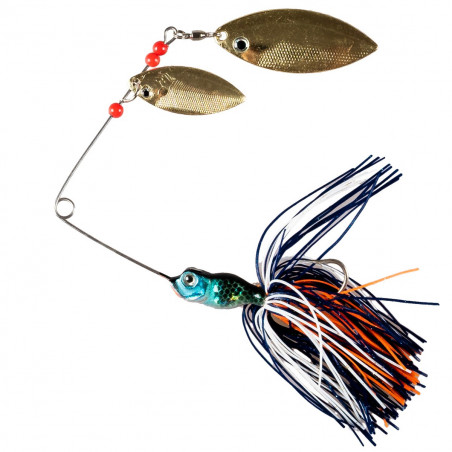 SPINNERBAIT ALBASTRU-ALB-PORTOCALIU 11g