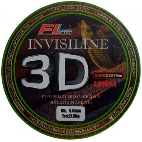 MONOFILAMENT FL INVISILINE 3D 1200m