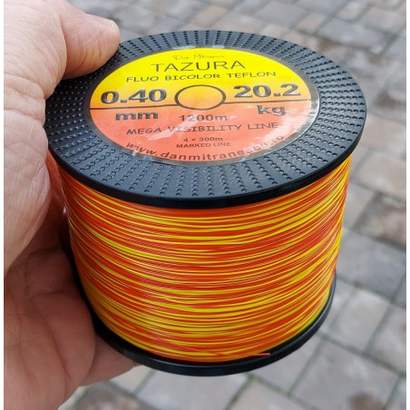 MONOFILAMENT TAZURA BICOLOR TEFLON 1200m