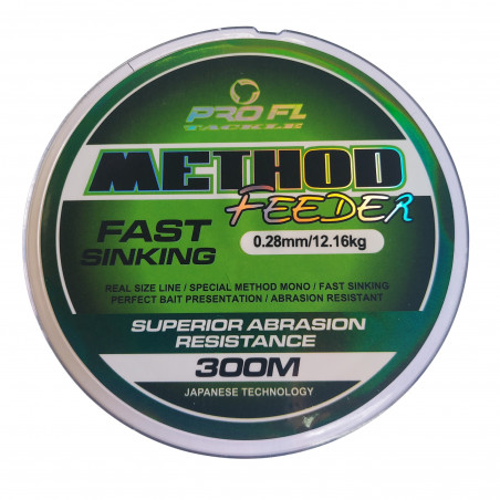 MONOFILAMENT METHOD FEEDER FAST SINKNG VERDE 300m MONOFILAMENT METHOD FEEDER FAST SINKNG VERDE 300m