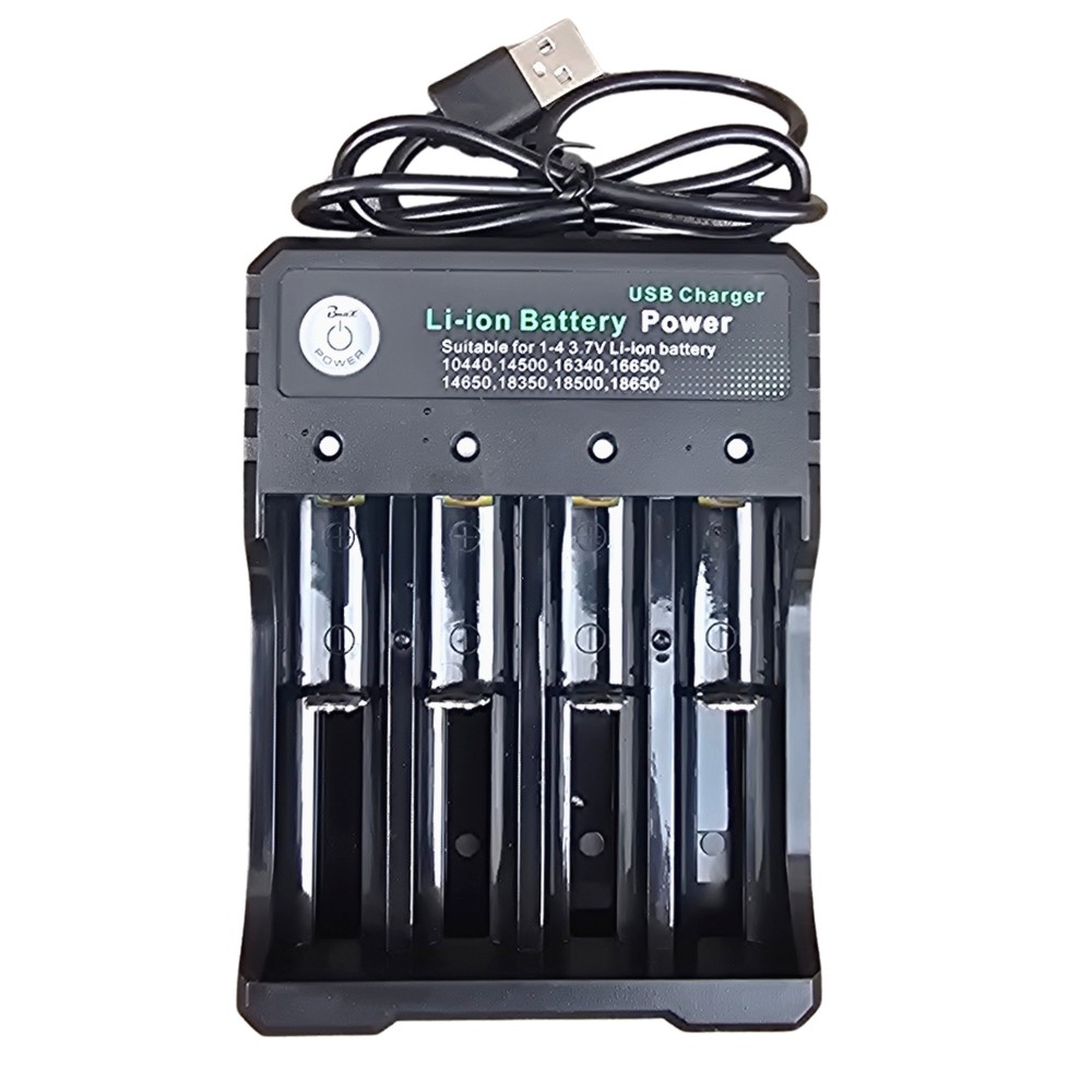 Incarcator 4 Acumulatori 18650 la USB - 1000mAh Incarcator 4 Acumulatori 18650 la USB - 1000mAh