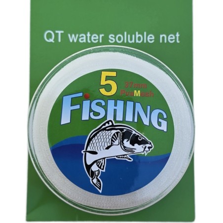 SAC SOLUBIL - PLASA PVA QT 5 FISHING  37MM - 5M